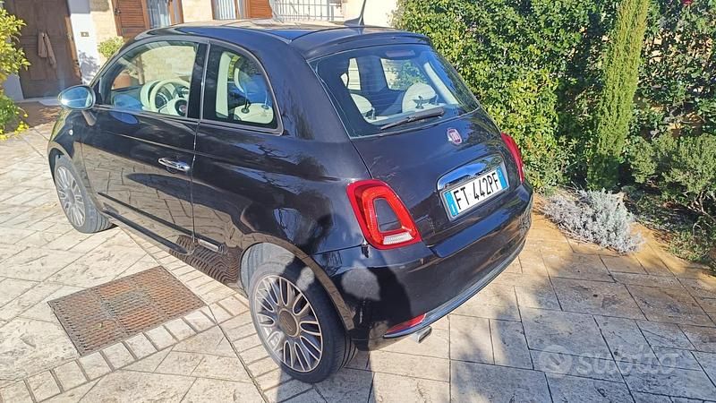 Usata Fiat 500 Lounge 69 CV (50 kW) 2015 Nero Utilitaria