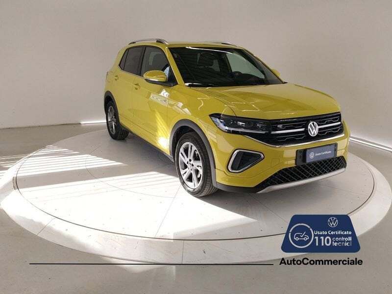 Giallo Usata 2024 VW T-Cross R-line SUV | 22.950 € (Buon prezzo) - Immagine 1/4