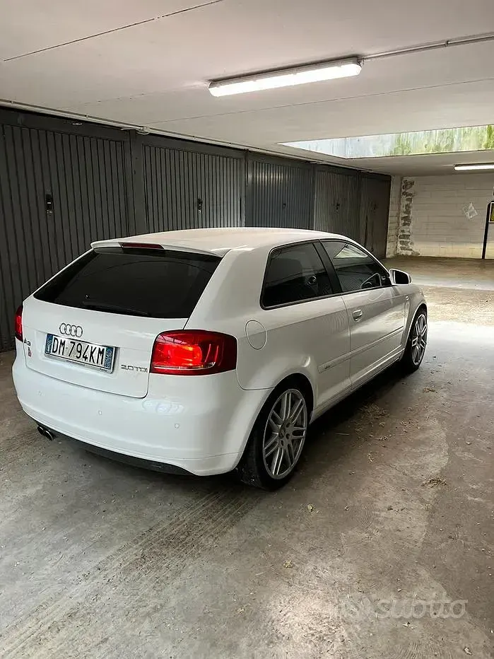 Usata Audi A3 S-Line 170 CV (125 kW) 2008 Bianco Utilitaria