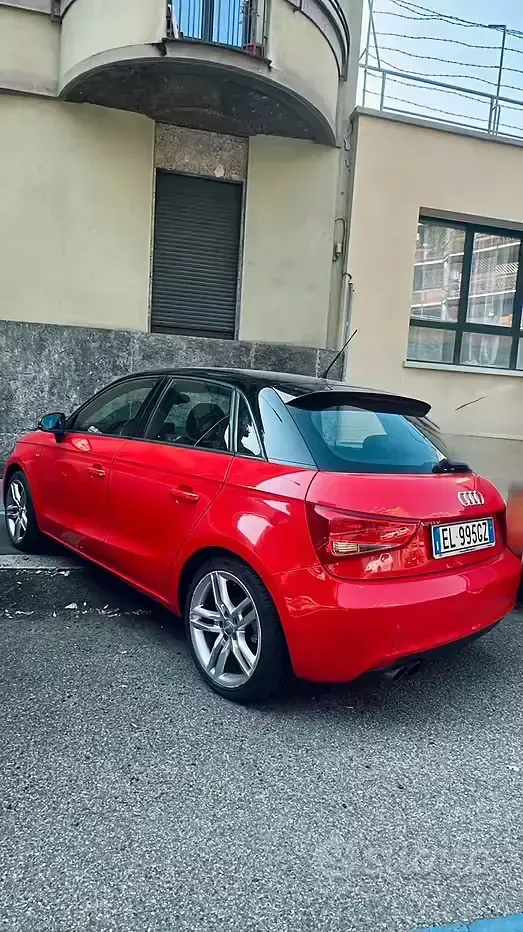 Usata Audi A1 S-Line 122 CV (89 kW) 2012 Rosso Utilitaria