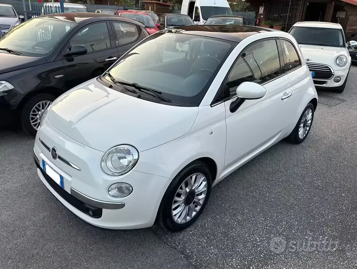 Usata Fiat 500 Lounge 69 CV (50 kW) 2015 Bianco Utilitaria