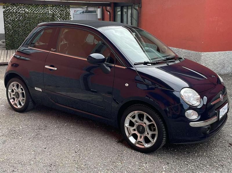 Usata Fiat 500C Lounge 69 CV (50 kW) 2012 Blu/azzurro Cabrio