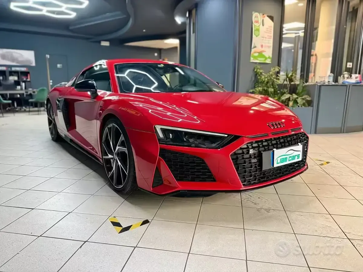 Usata Audi R8 Coupé Performance 620 CV (456 kW) 2021 Rosso Coupé