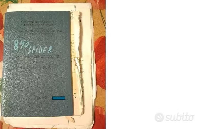 Usata Fiat 850 1960 Verde Cabrio