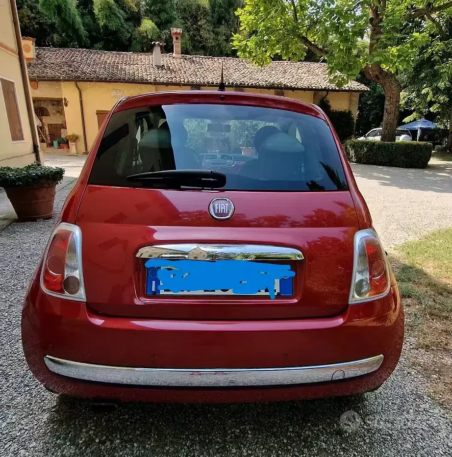 Usata Fiat 500 100 CV (73 kW) 2009 Rosso Cabrio