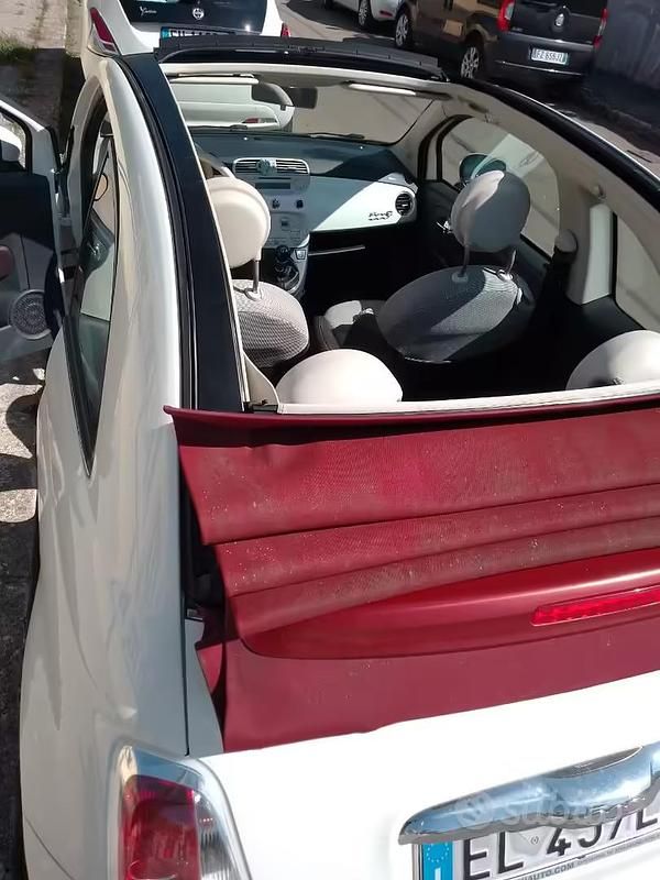 Usata Fiat 500C 2012 Bianco Cabrio