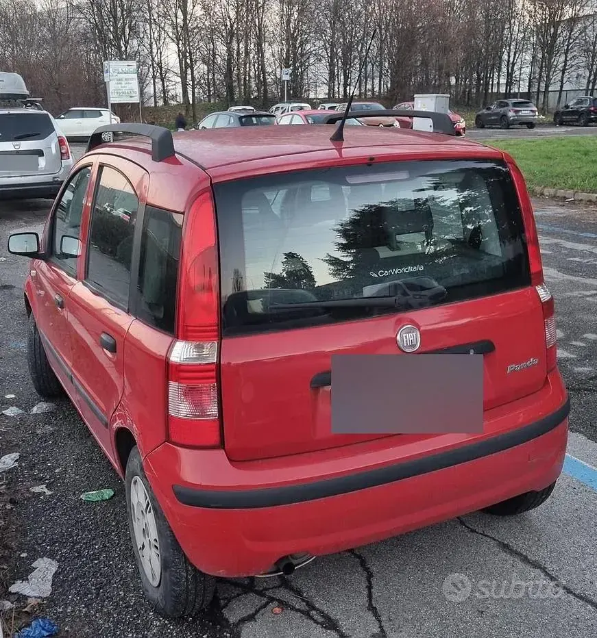 Usata Fiat Panda 60 CV (44 kW) 2007 Rosso Utilitaria