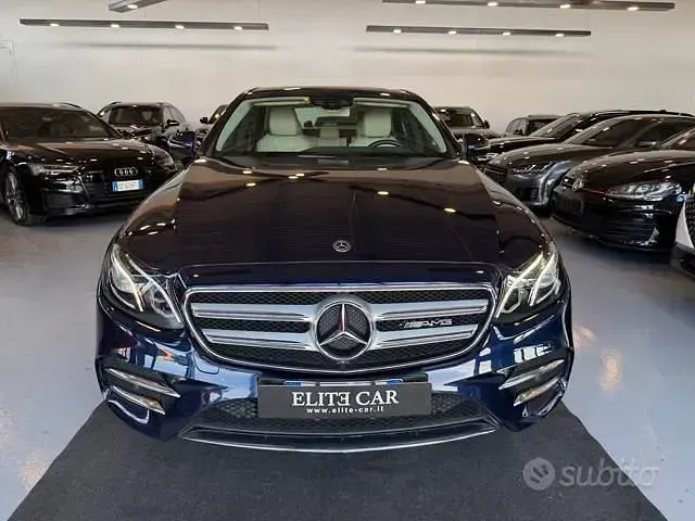 Usata Mercedes E220 Premium Plus 194 CV (142 kW) 2017 Blu Berlina