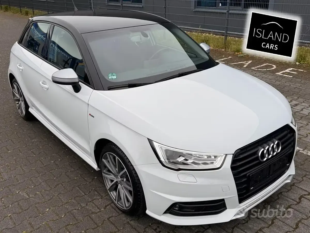 Usata Audi A1 S-Line 95 CV (69 kW) 2018 Bianco Berlina
