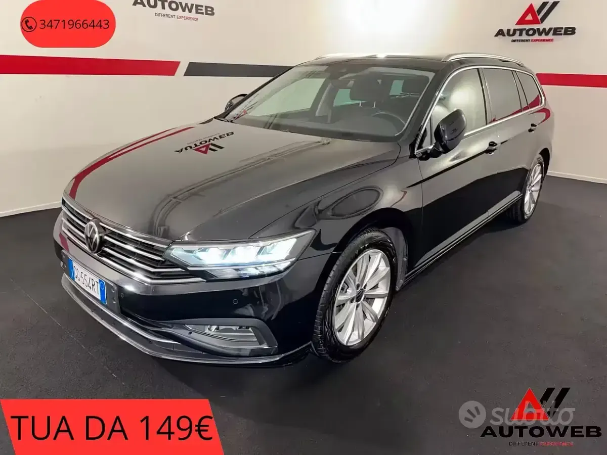 Usata VW Passat 150 CV (110 kW) 2021 Nero Station wagon