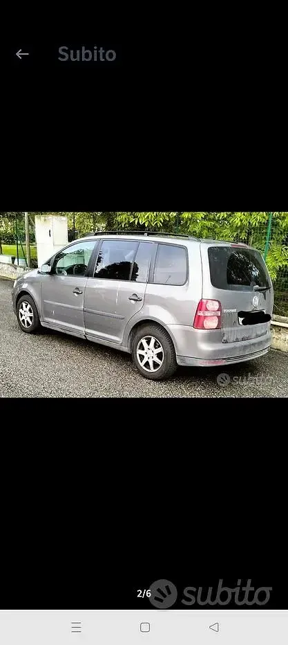 Usata VW Touran 102 CV (75 kW) 2008 Grigio Monovolume