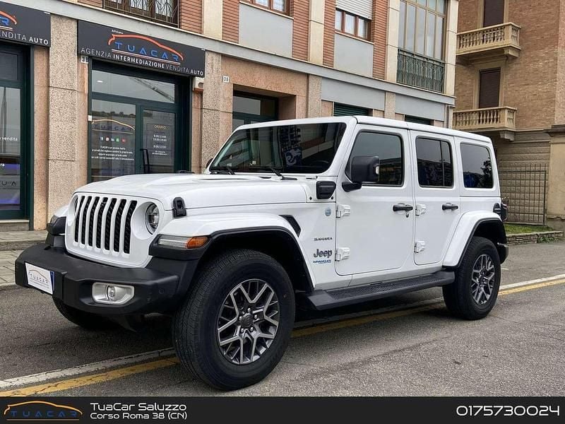 Bianco Usata 2022 Jeep Wrangler Sahara SUV | 46.900 € (Super prezzo) - Immagine 1/4