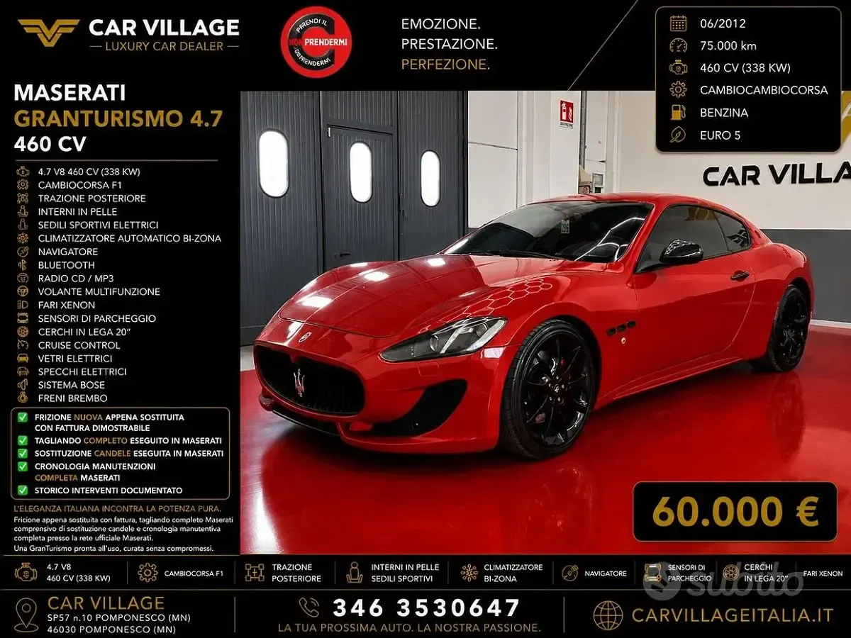Usata Maserati Granturismo 460 CV (338 kW) 2012 Coupé