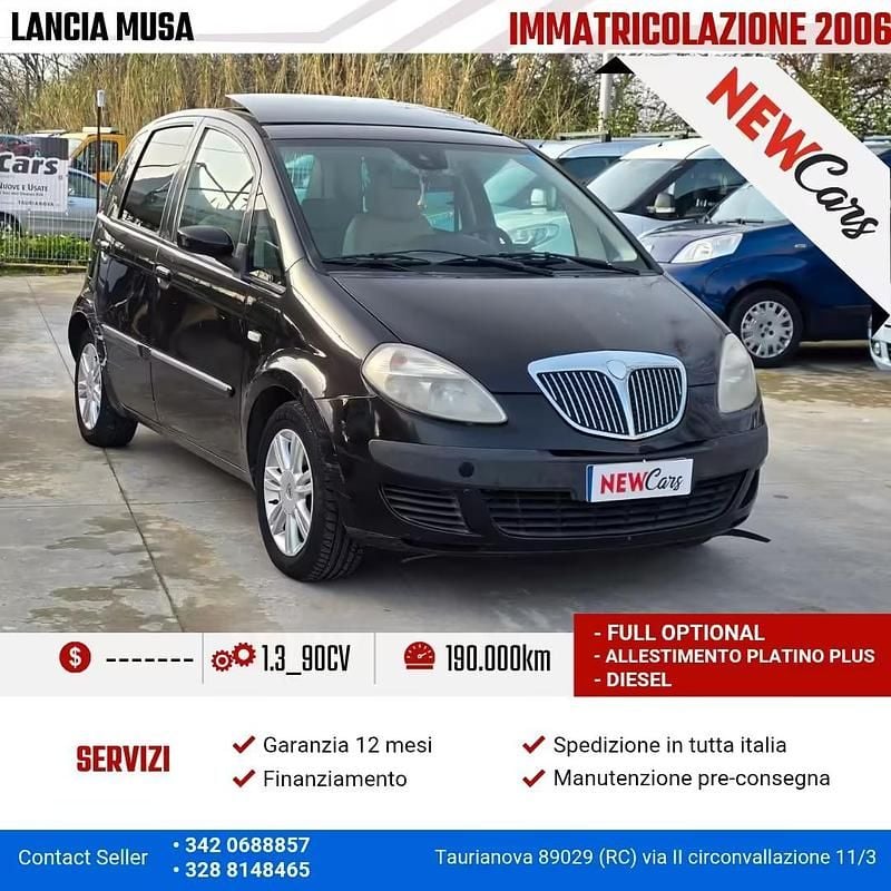 Usata Lancia Musa 90 CV (66 kW) 2006 Nero Monovolume