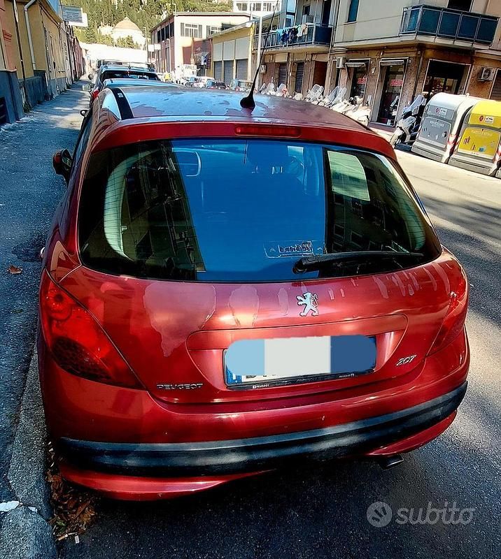 Usata Peugeot 207 95 CV (69 kW) 2008 Rosso Berlina