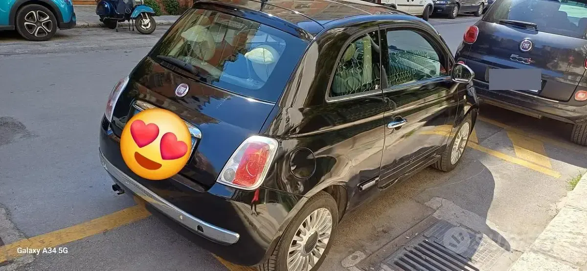 Usata Fiat 500 Lounge 69 CV (50 kW) 2012 Nero Monovolume