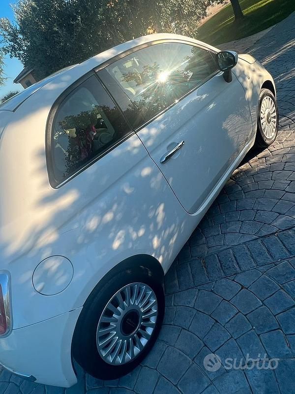 Usata Fiat 500 75 CV (55 kW) 2009 Bianco Cabrio
