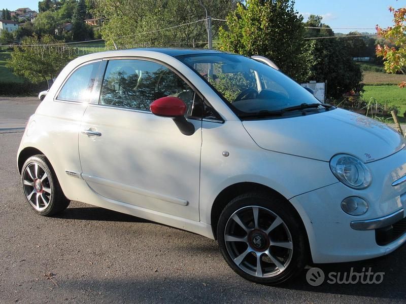 Usata Fiat 500 Lounge 75 CV (55 kW) 2009 Bianco Berlina