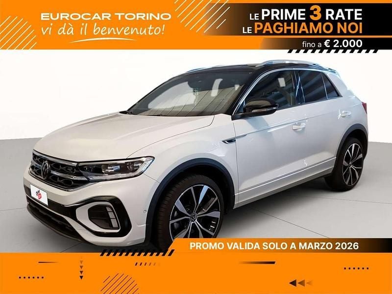 Usata VW T-Roc R-line 150 CV (110 kW) 2023 Pure white nero SUV