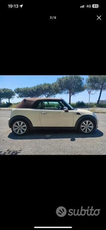 Usata Mini Cooper D Cabriolet 116 CV (85 kW) 2012 Bianco Cabrio
