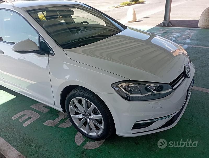 Usata VW Golf VII 150 CV (110 kW) 2019 Bianco Berlina