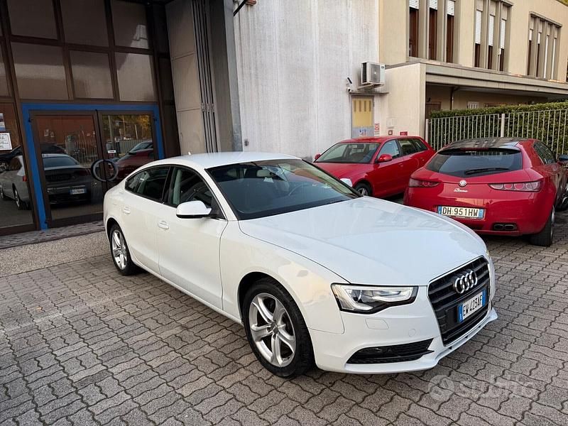 Usata Audi A5 Advanced 177 CV (130 kW) 2014 Bianco Coupé