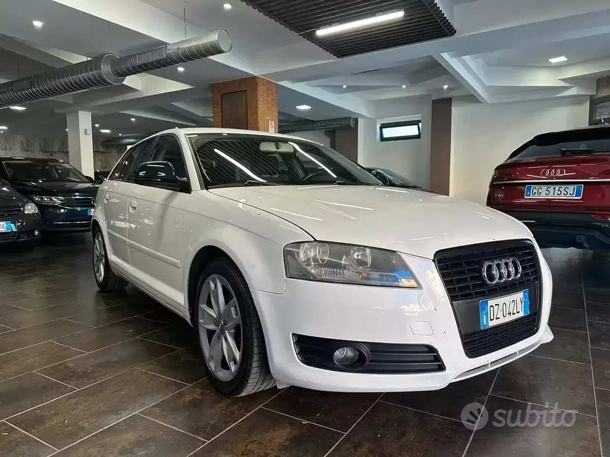 Usata Audi A3 Ambition 160 CV (117 kW) 2009 Bianco Utilitaria