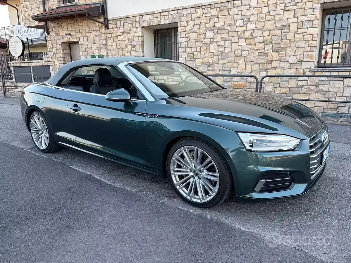 Usata Audi A5 Cabriolet Sport 286 CV (210 kW) 2019 Verde Cabrio