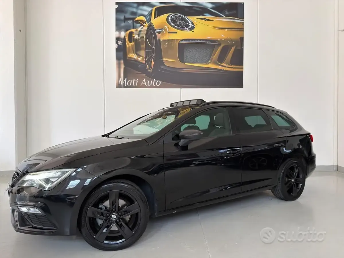 Usata Seat Leon ST Black Edition 116 CV (85 kW) 2020 Nero Station wagon