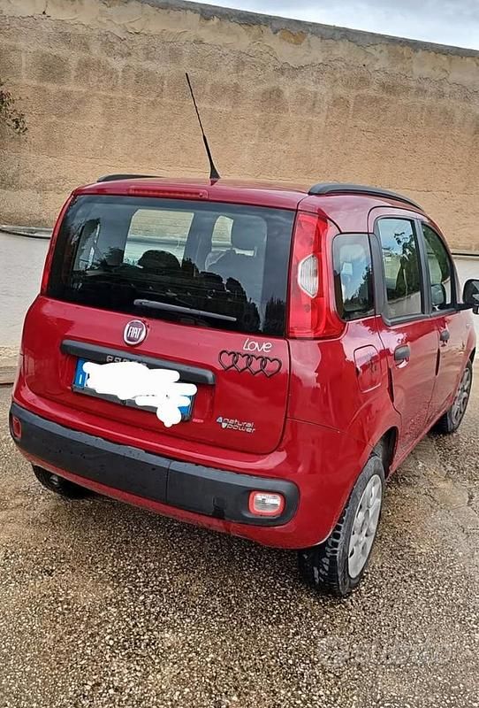 Usata Fiat Panda 2012 Rosso Utilitaria
