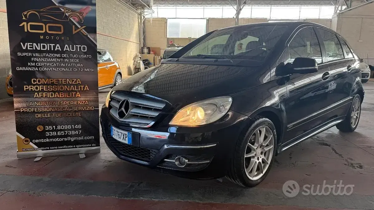 Usata Mercedes B170 116 CV (85 kW) 2008 Nero Monovolume