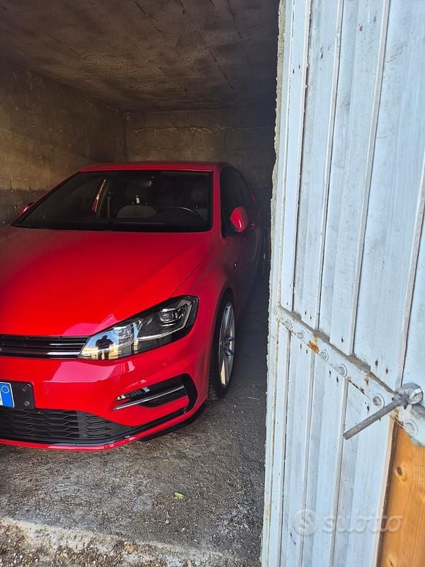 Usata VW Golf VII R-line 2018 Rosso