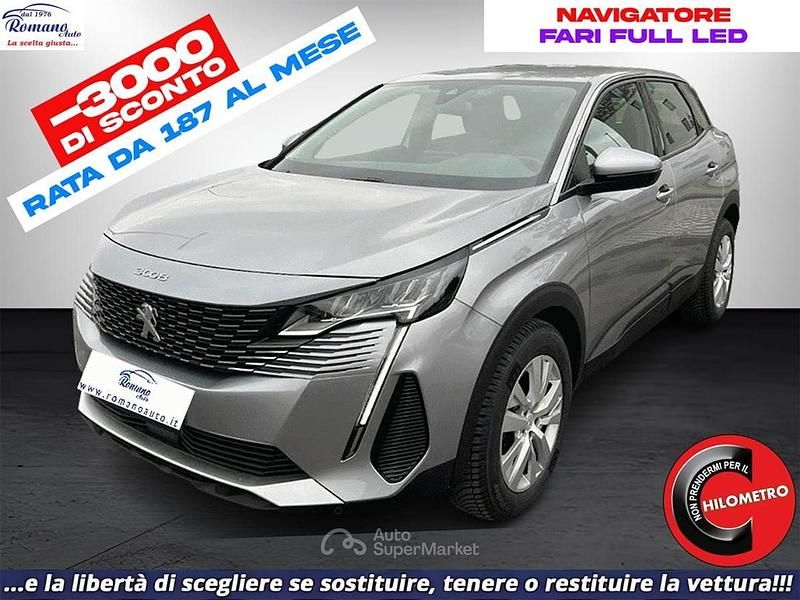 Usata Peugeot 3008 Business-Line 131 CV (96 kW) 2021 Grigio chiaro SUV