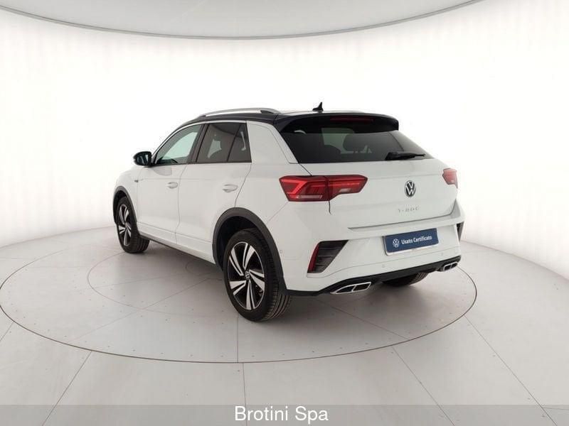 Usata VW T-Roc R-line 150 CV (110 kW) 2022 Bianco SUV