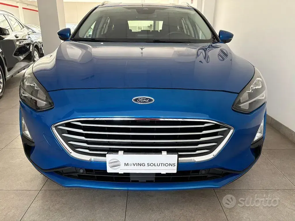 Usata Ford Focus Titanium 120 CV (88 kW) 2019 Blu Berlina