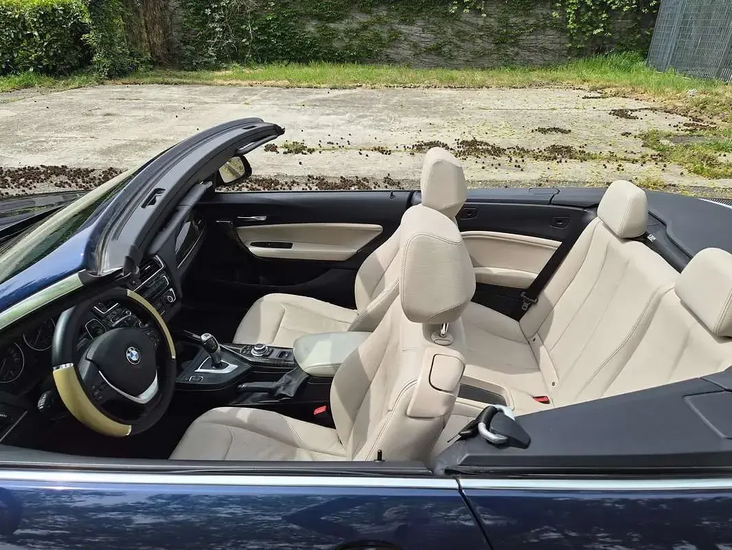 Usata BMW 218 Luxury Line 136 CV (100 kW) 2016 Blu/azzurro Cabrio