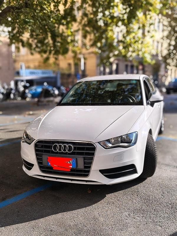 Usata Audi A3 Ambiente 110 CV (80 kW) 2016 Bianco Berlina