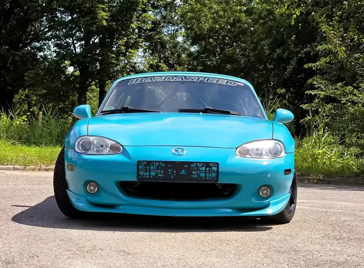 Usata Mazda MX5 110 CV (80 kW) 2002 Blu Cabrio