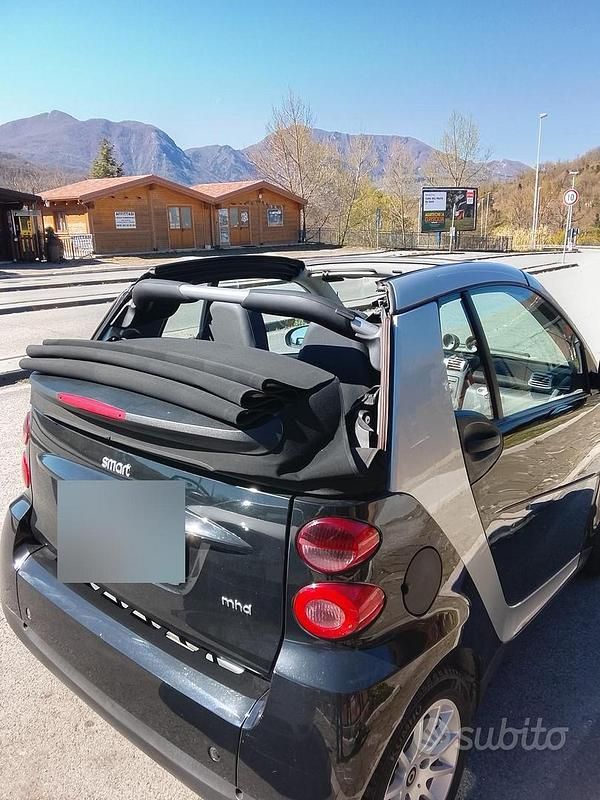 Usata Smart ForTwo Cabrio 71 CV (52 kW) 2009 Nero Cabrio