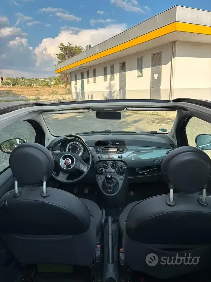 Usata Fiat 500 69 CV (50 kW) 2013 Grigio Cabrio