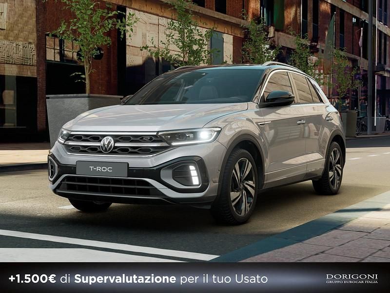 Usata VW T-Roc R-line 150 CV (110 kW) 2025 Pyrit silver metallizzato nero SUV