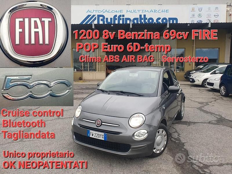 Usata Fiat 500 Pop 69 CV (50 kW) 2019 Grigio Berlina