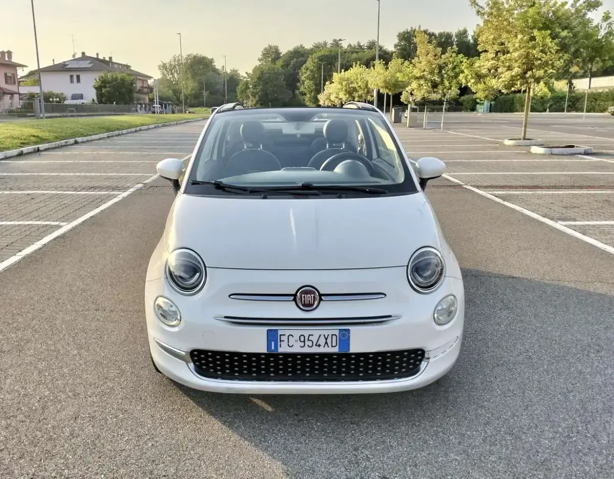 Usata Fiat 500C Lounge 69 CV (50 kW) 2016 Bianco Cabrio