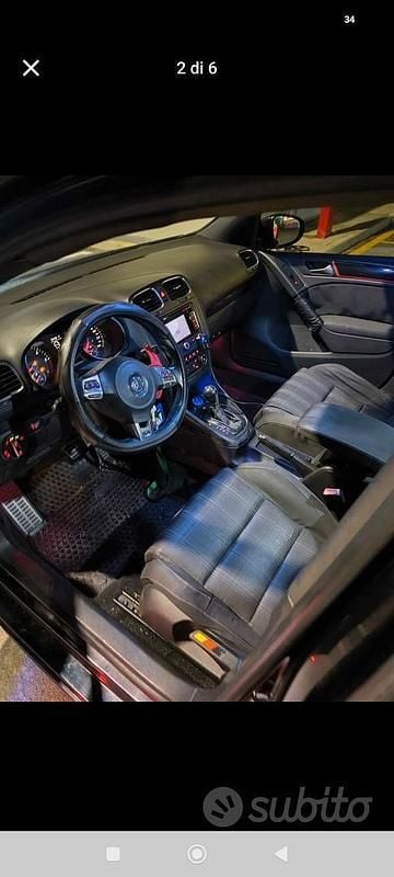 Usata VW Golf VI GTD 170 CV (125 kW) 2010 Nero Utilitaria