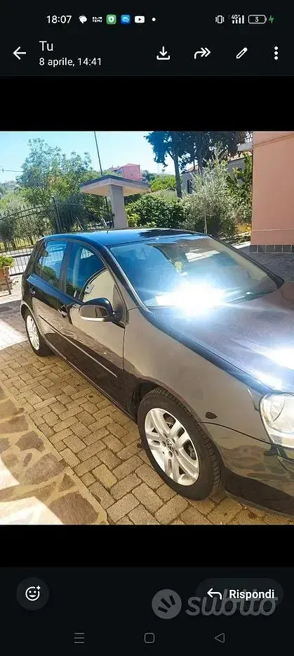 Usata VW Golf V 102 CV (75 kW) 2007 Berlina