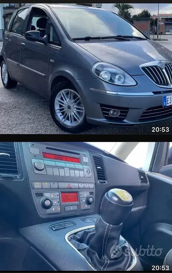 Usata Lancia Musa 90 CV (66 kW) 2011 Grigio Monovolume