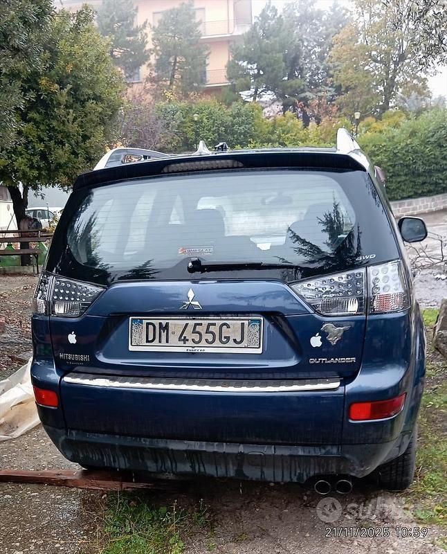 Usata Mitsubishi Outlander 2008 Blu SUV
