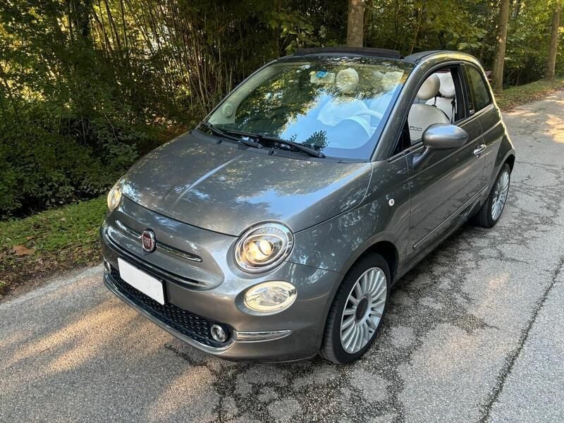 Usata Fiat 500C Lounge 69 CV (50 kW) 2018 Grigio Cabrio