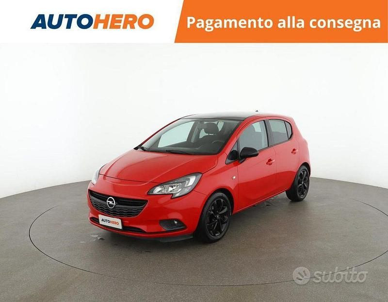 Rosso Usata 2015 Opel Corsa Tre volumi | 9499 € (Buon prezzo) - Immagine 1/2