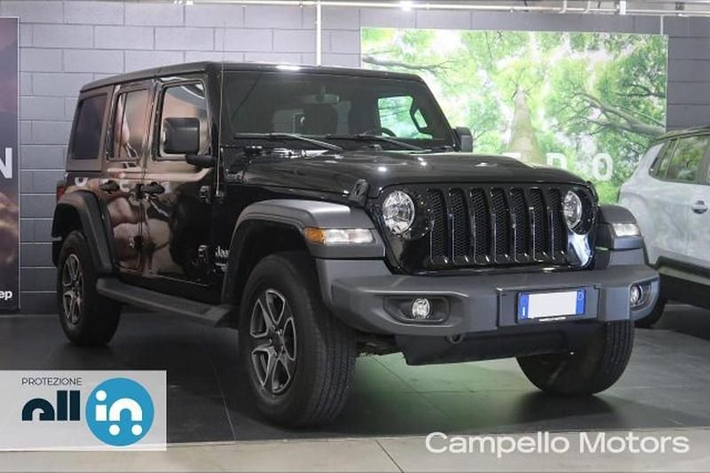 Usata Jeep Wrangler Unlimited Sport 200 CV (147 kW) 2020 Nero SUV